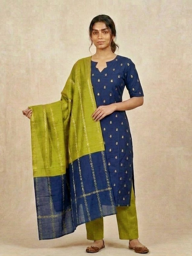 PREMIUM RAW SILK 3 PC SET - Image 2