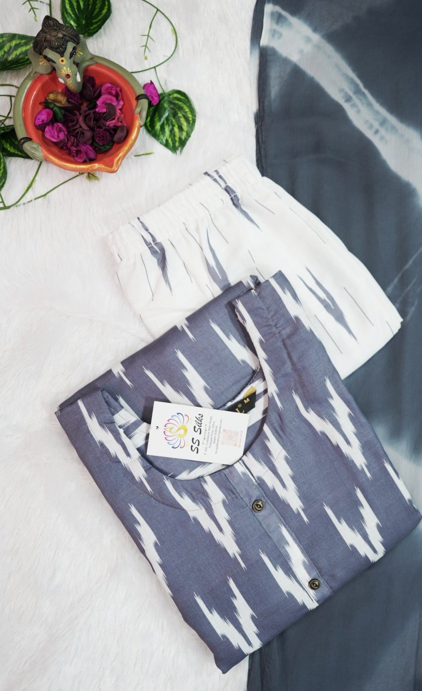 IKAT KURTA SET