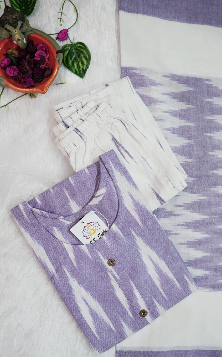 IKAT KURTA SET