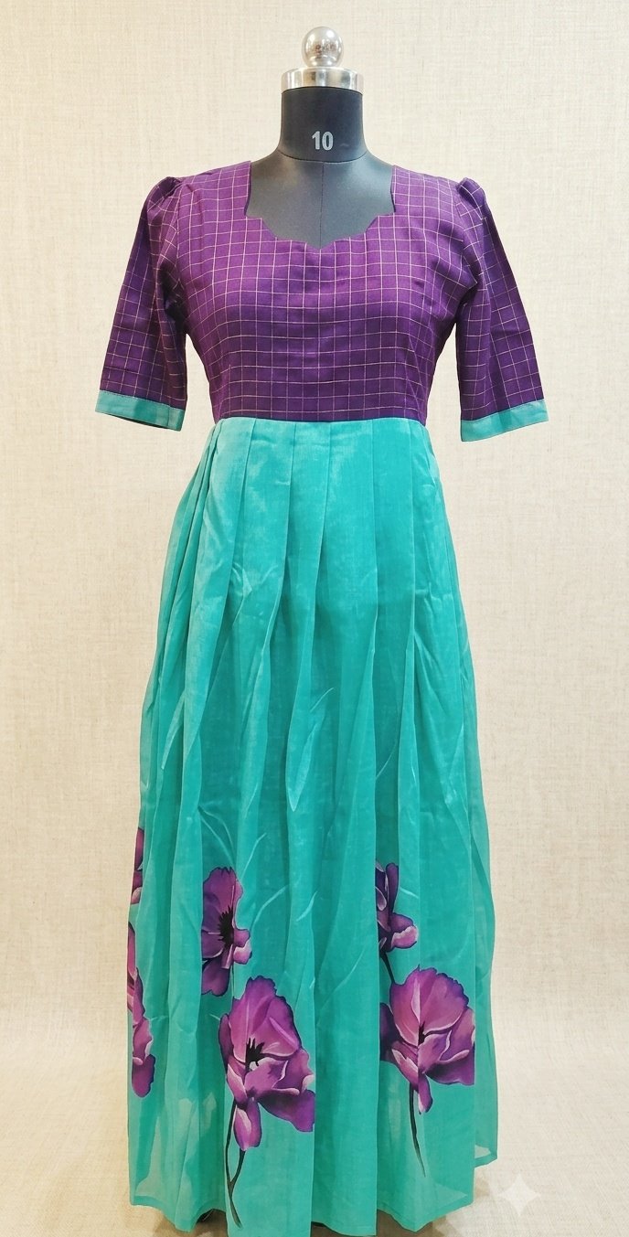 RAW SILK TUSSAR MAXI